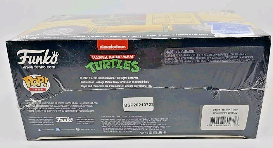 FUNKO POP! XL T-Shirt – TEENAGE MUTANT NINJA TURTLES – NEW
