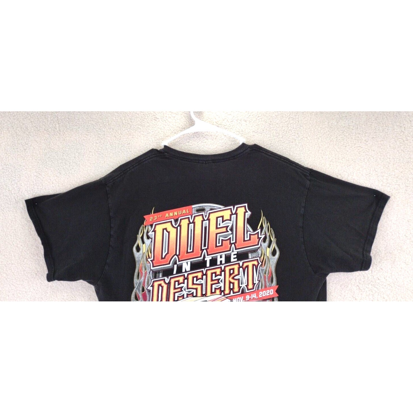 23rd Annual Duel in the Desert Las Vegas Motor Speedway T Shirt Mens Large Black