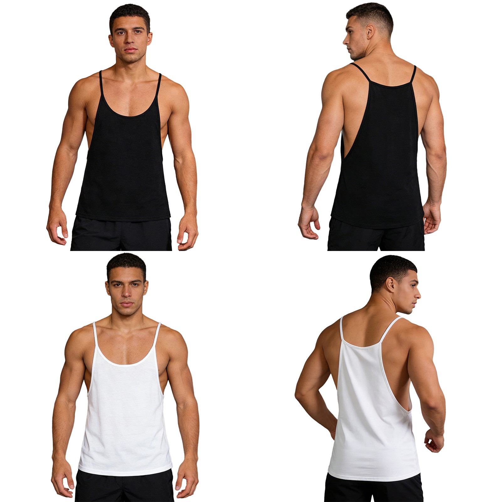Men’s Tank Top Vacation T-Shirt Fitness Shirts Daily Wear Vest Party Blouse Gym