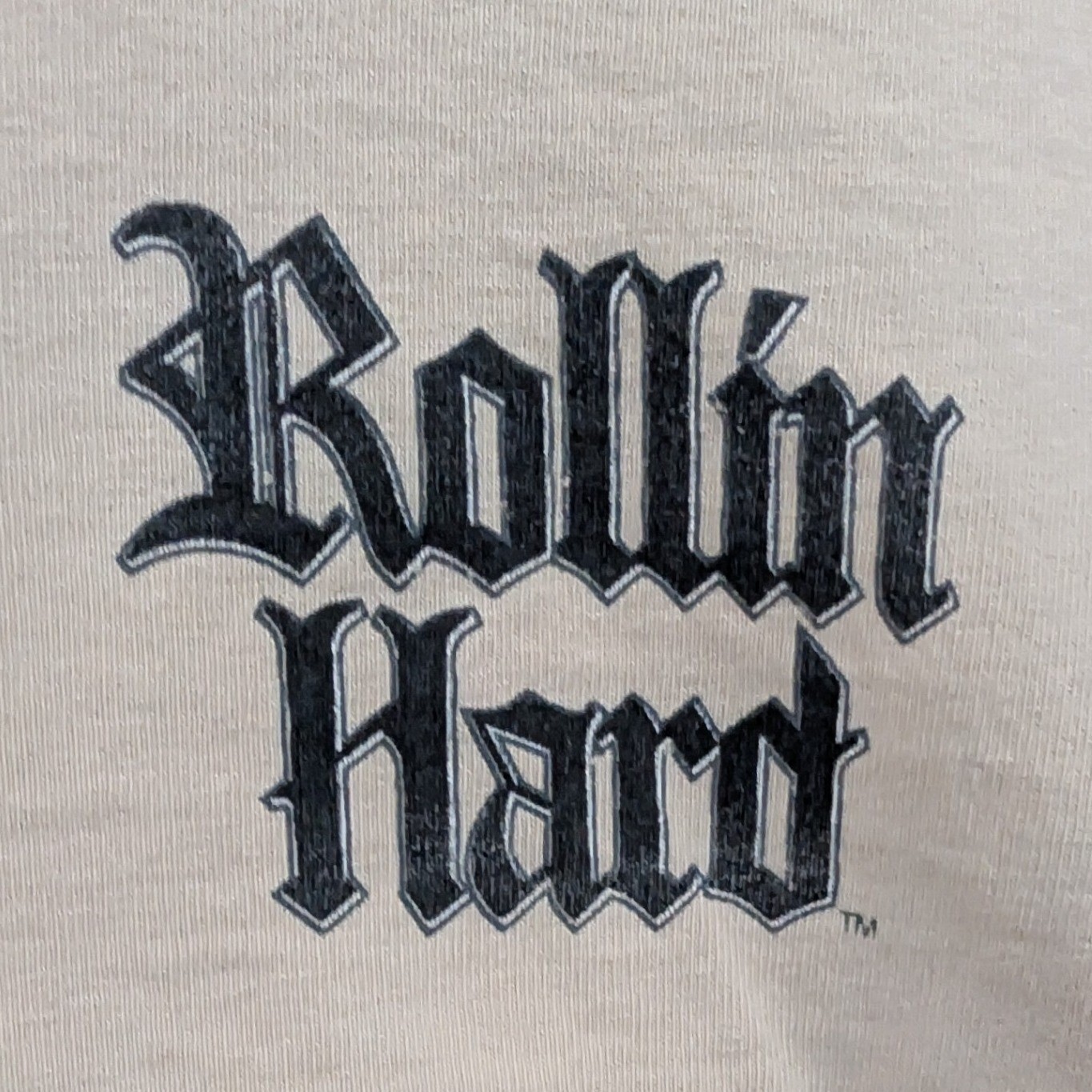 VTG T-Shirt Men L Tan Old Skool Lowrider Truck Rollin Hard Single Stitch USA 90s