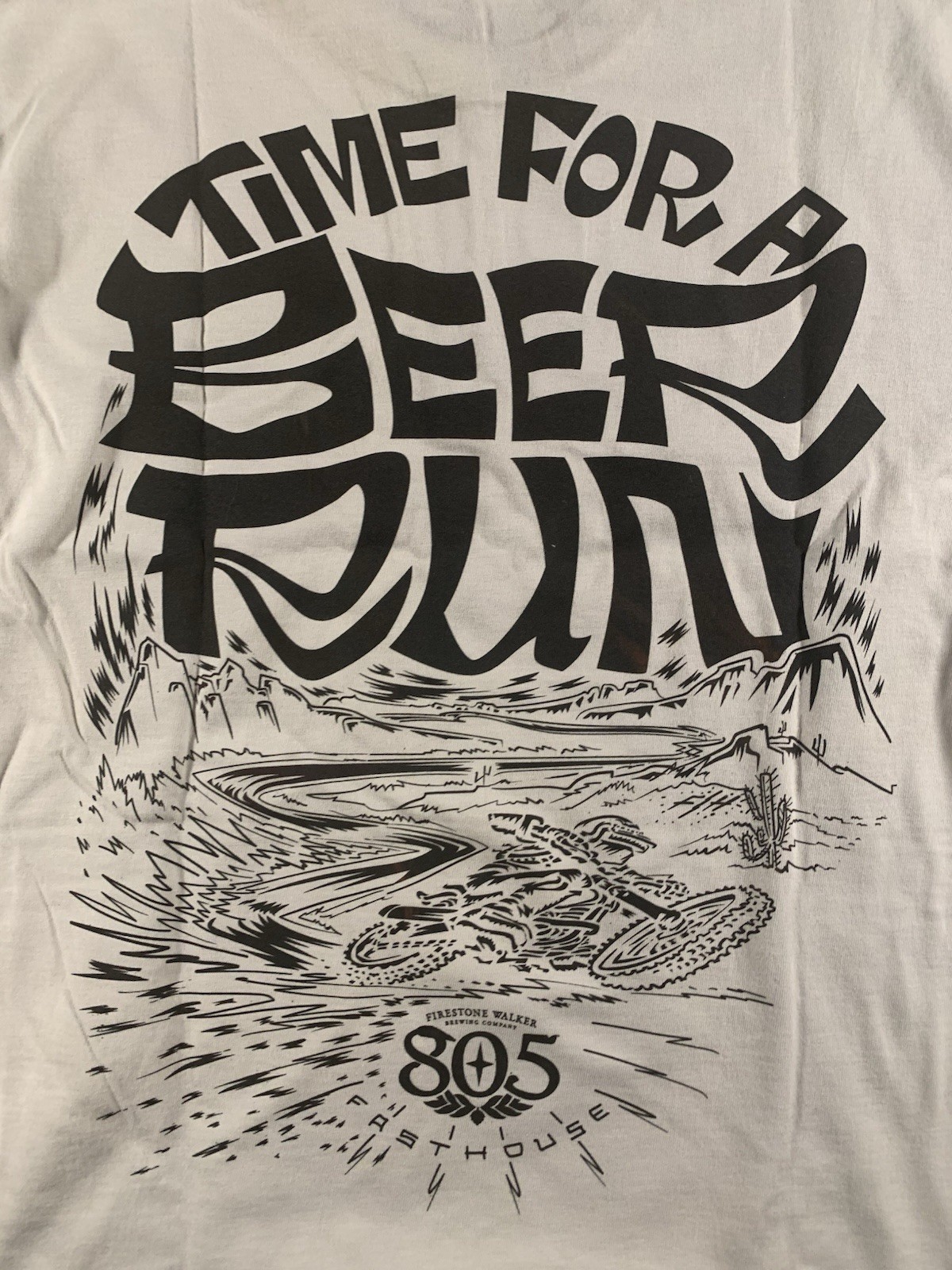 NWT Fasthouse 805 “Time For A Beer Run” Desert Run T-Shirt Sand BRAND NEW