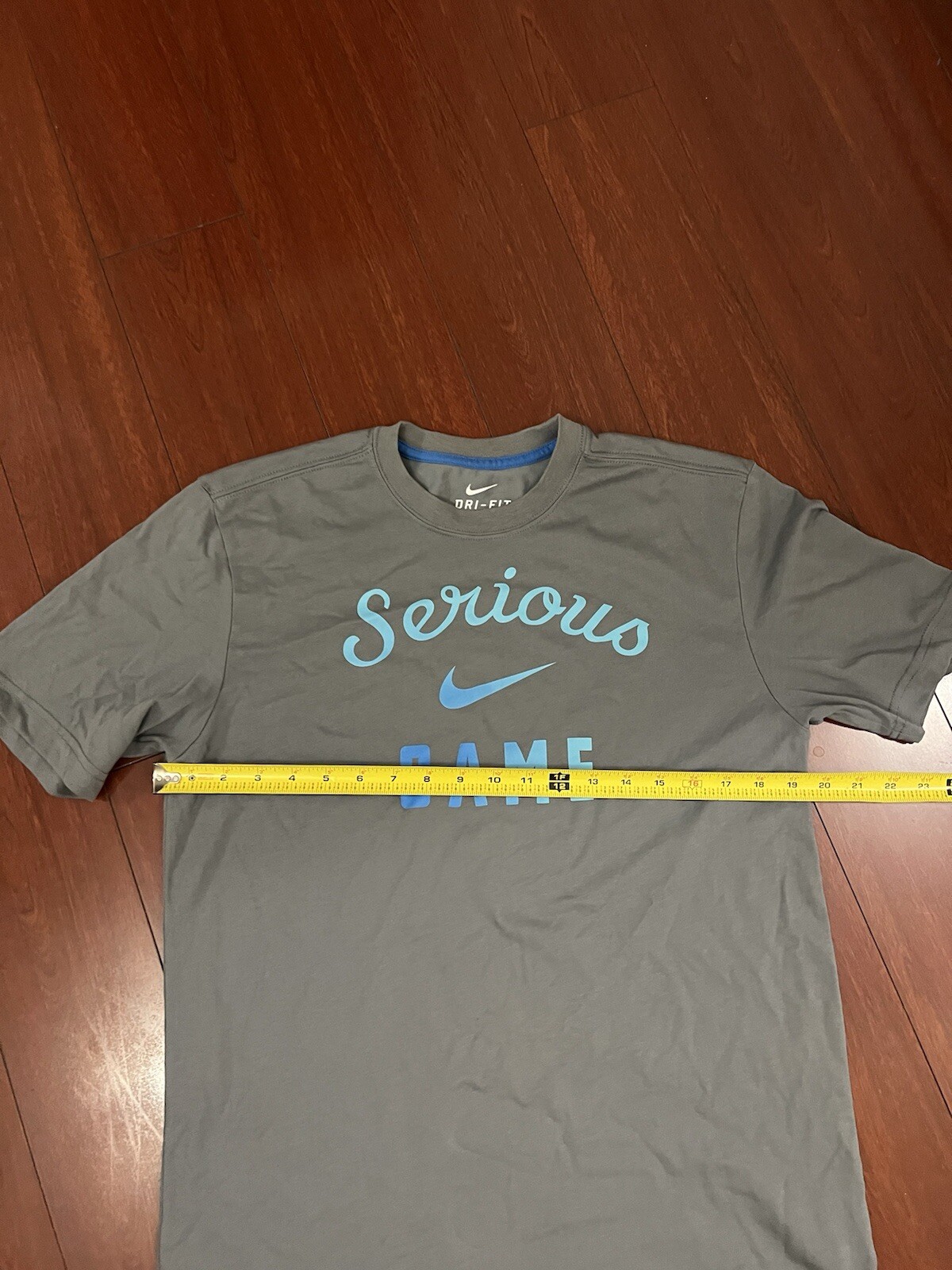Nike Mens Dri Fit Cotton/Poly SLIM Medium NWOT “SERIOUS GAME” Tee T-Shirt 2014