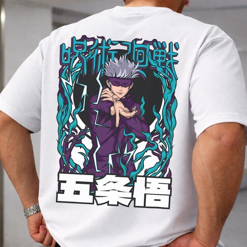 Jujutsu Kaisen Anime Shirt, Anime Lover Gift, Gojo Satoru Anime