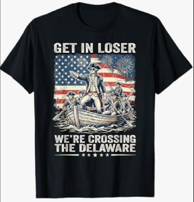 George Washington “Get In Loser” Patriotic T-Shirt