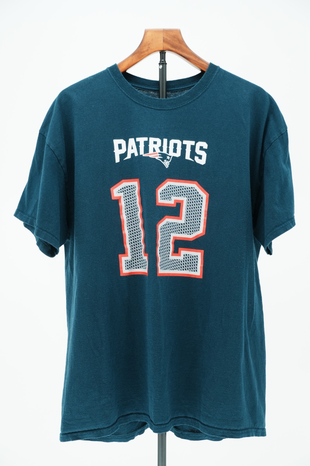 NFL Team Apparel Tom Brady New England Patriots Shirt #12 Men XL Navy Tee