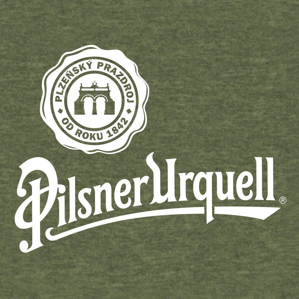 Pilsner Urquell Logo Mens T Shirt Green