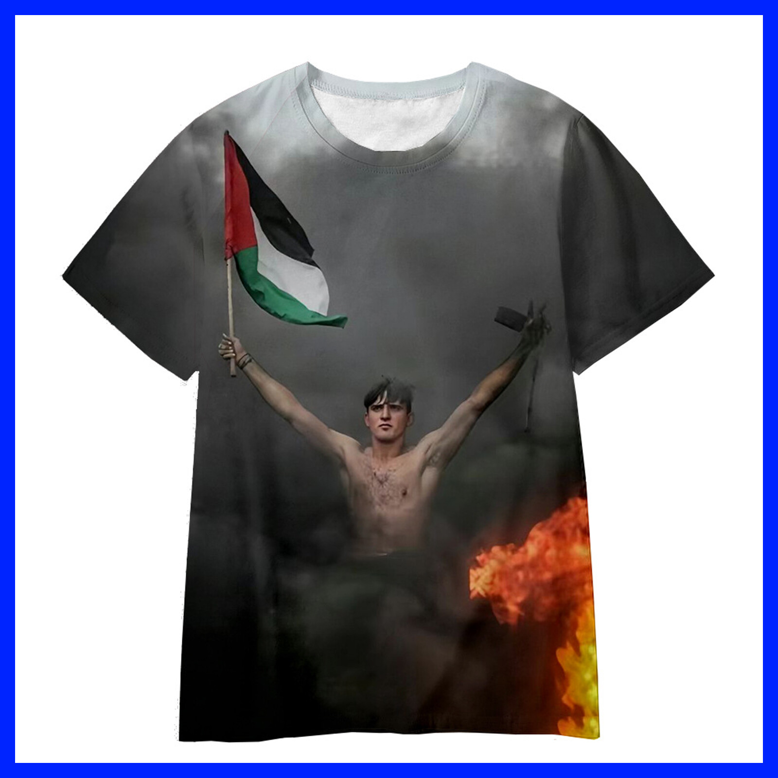 Unisex Free Palestine T-Shirt Palestine Flag Shirt Peace Shirt S-6XL