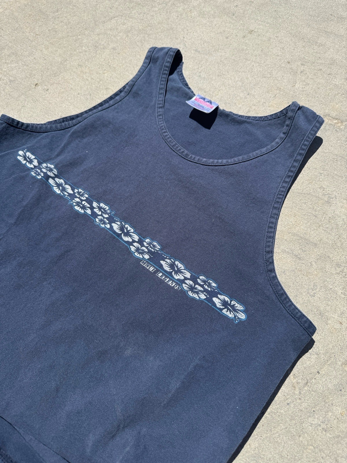 Alstyle Apparel & Activewear Men’s Navy Cotton Knit Scoop Neck Tank Top M