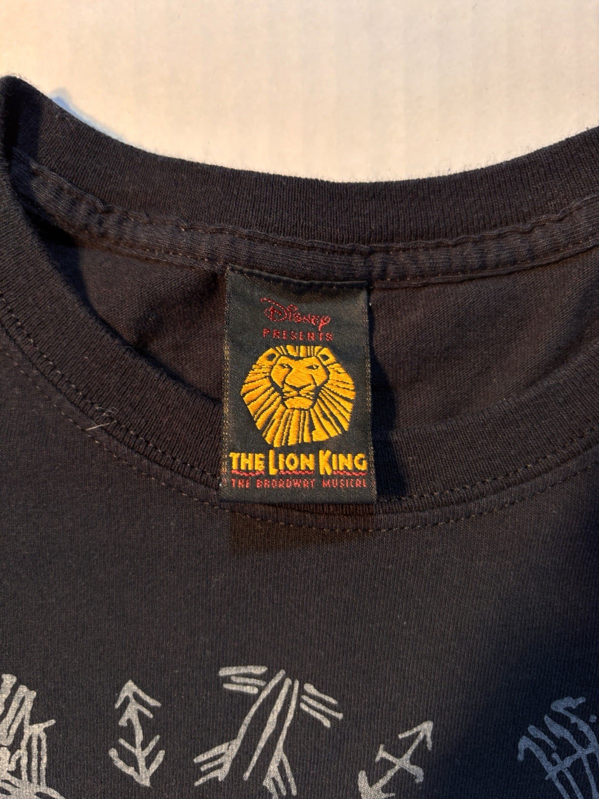 Vtg Disney The Lion King London Broadway Musical 90’s Y2K Tshirt Sz Large