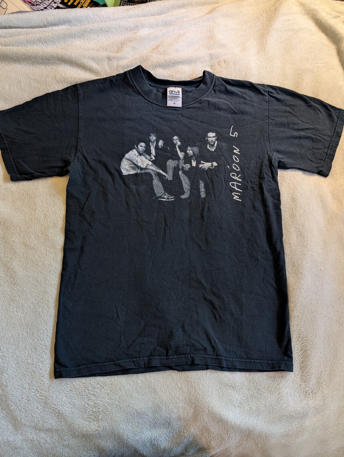 MAROON 5 T SHIRT Anvil Black S Small June Tour 2005 March Songs Adam Levine