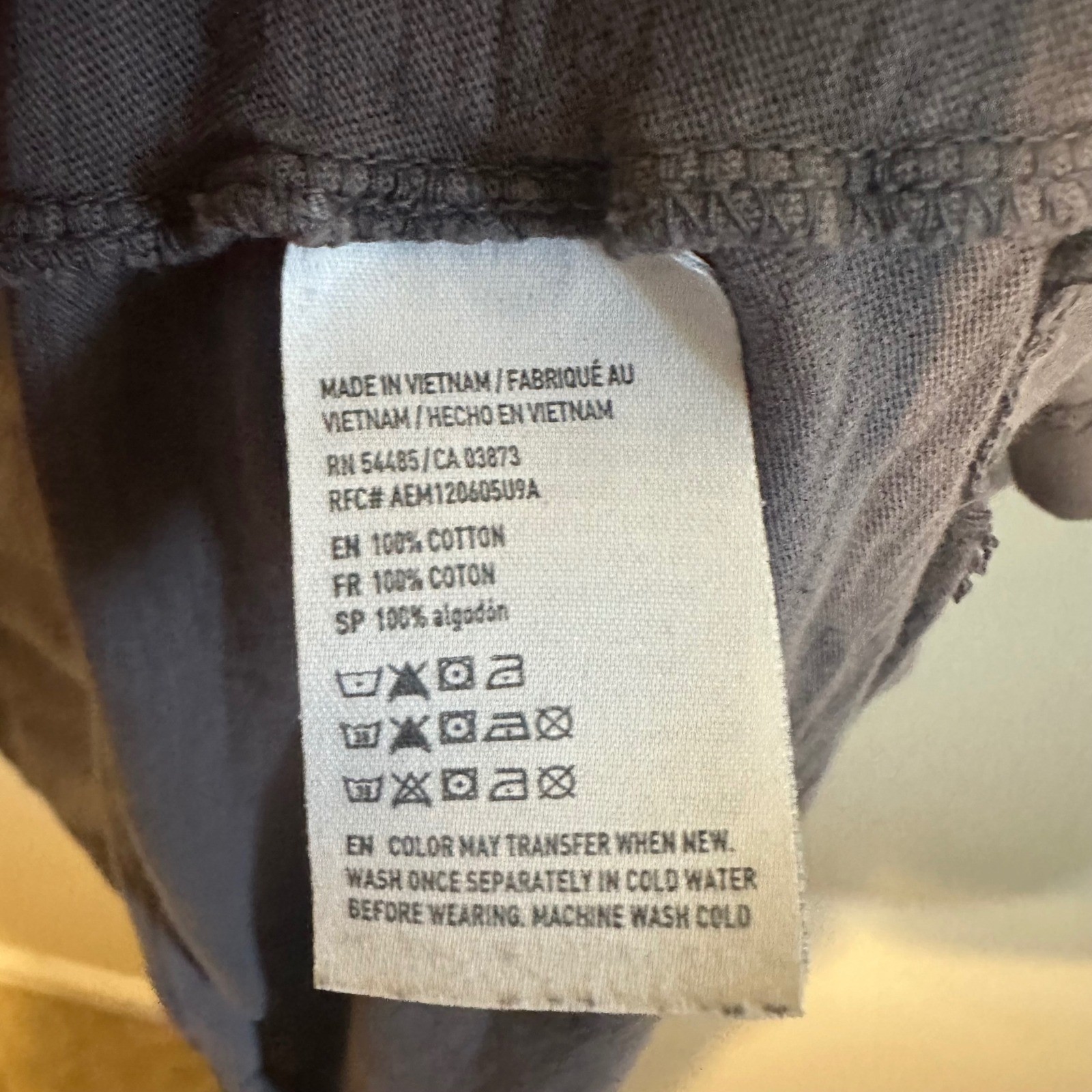 American Eagle T-Shirt Mens XL Gray Pocket Tee Cotton Slub Short Sleeve Casual