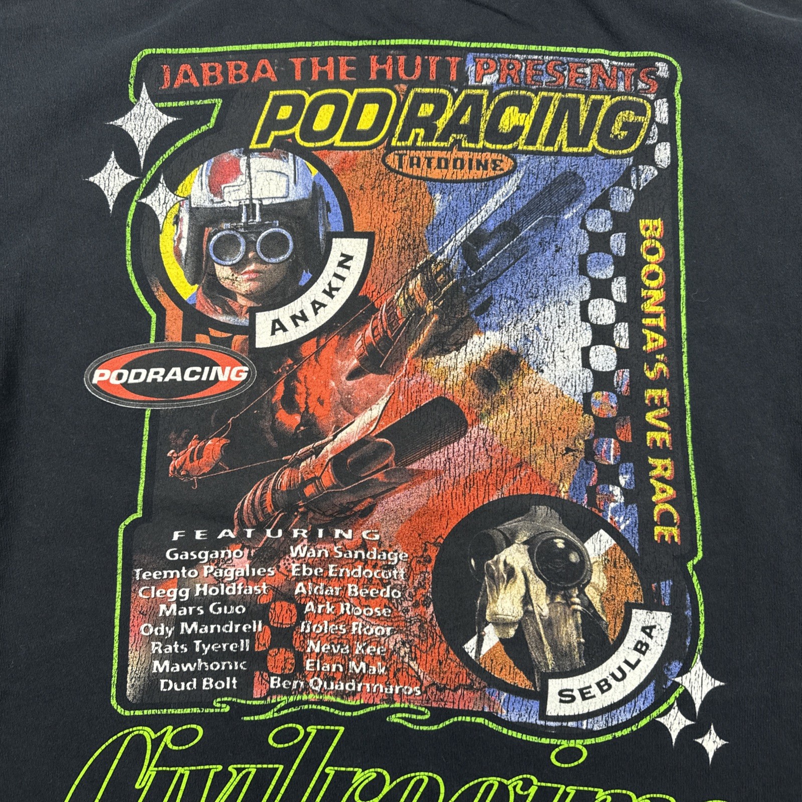 Anakin Skywalker Civil Regime T-Shirt Star Wars Podracer Men’s Medium Oversized