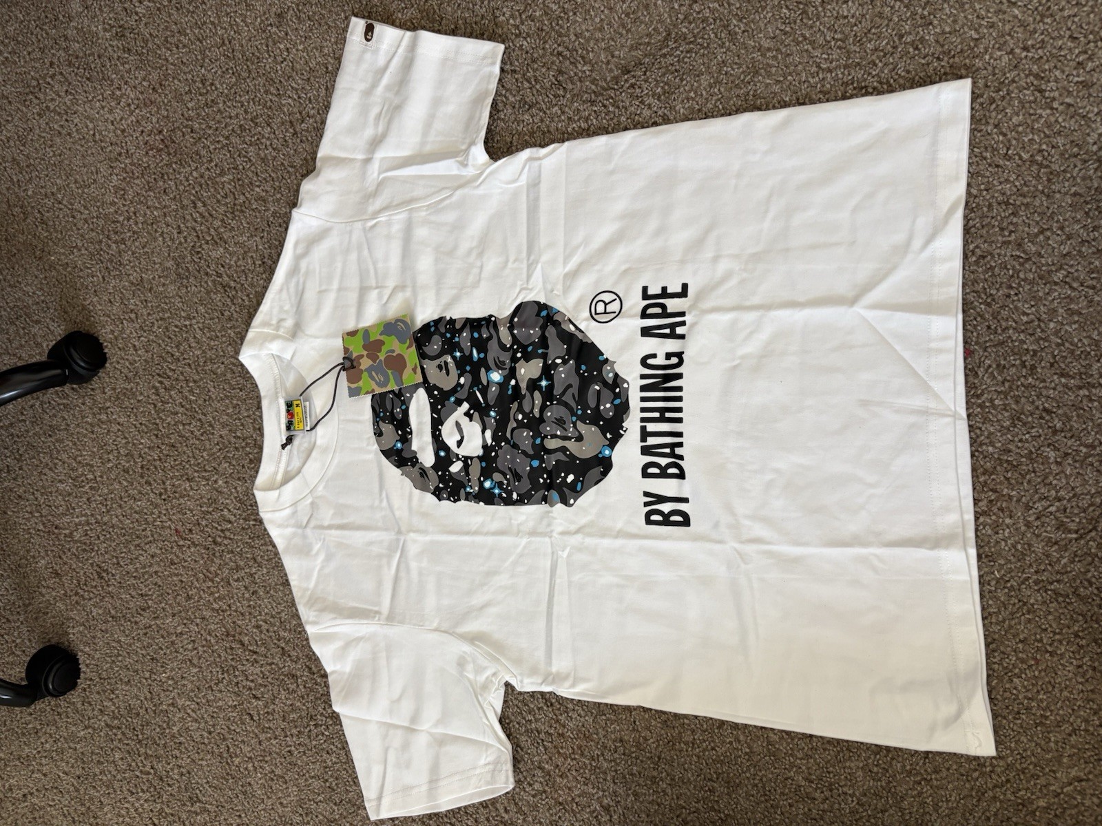 A Bathing Ape BAPE Ape Head Graphic Crew Neck Short Sleeve Tee Men’s M