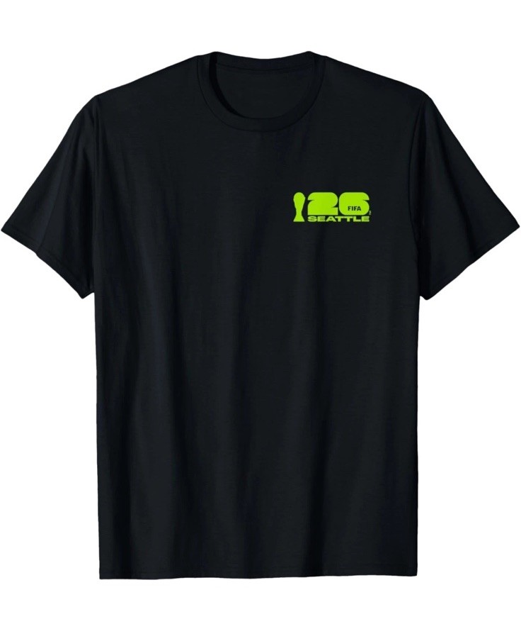 FIFA World CUP26 Seattle Poster Soccer Unisex T-Shirt ALL SIZE ( Front & Back )
