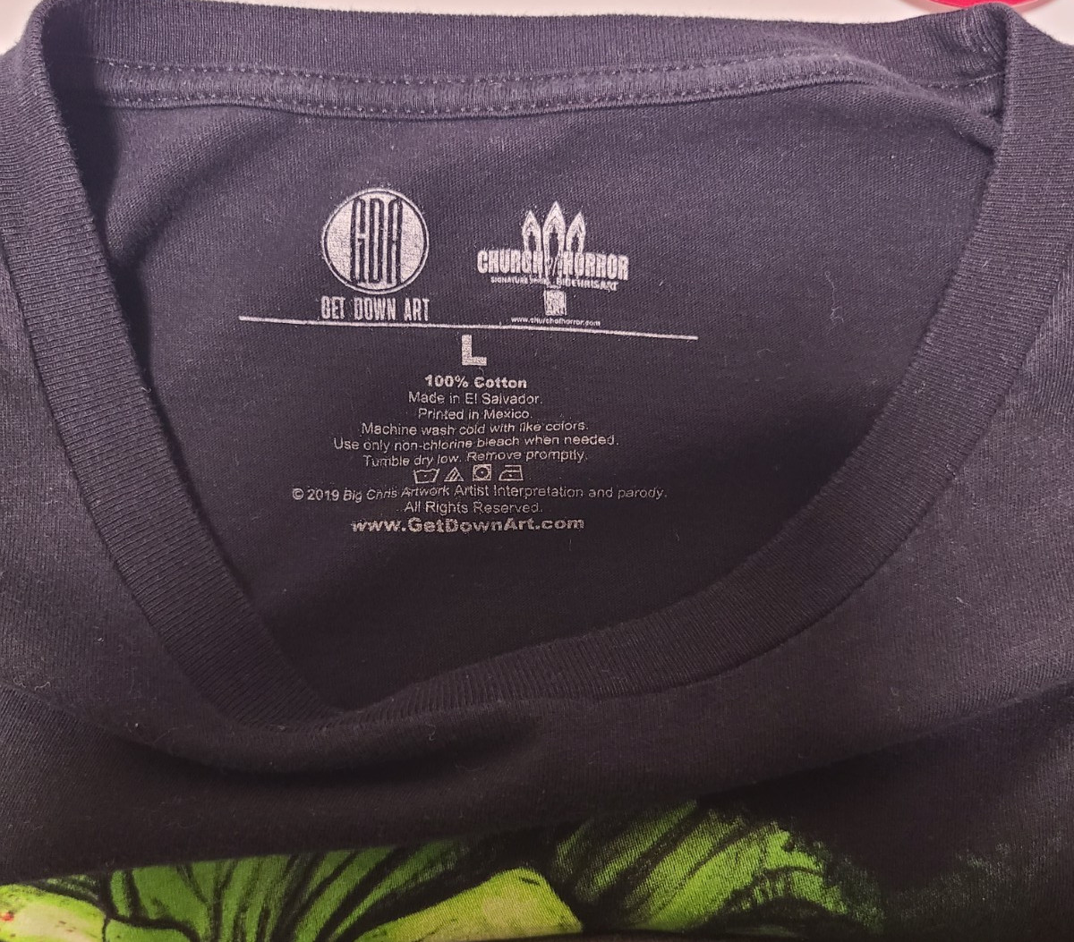 The Toker Joker Parody Shirt Mens L Black Graphic 420 Weed Get Down Art Tee
