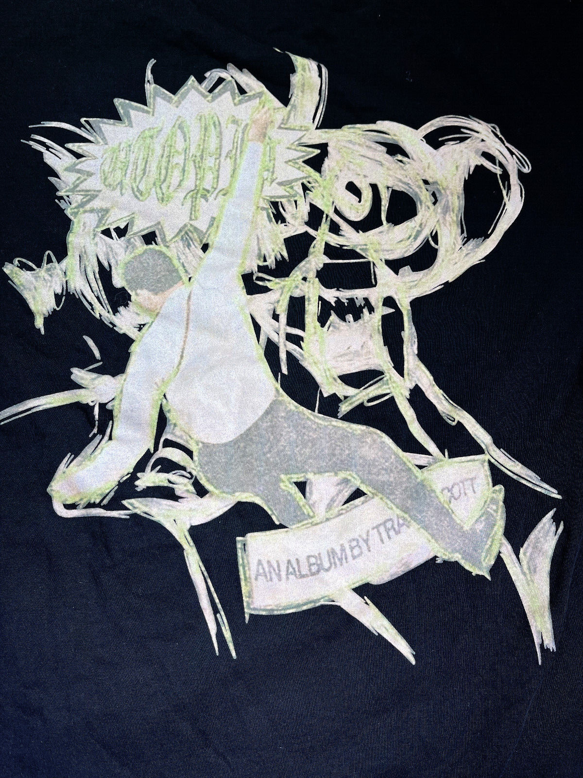 Travis Scott Cactus Jack Utopia Heavy Black T-Shirt Size Large EUC