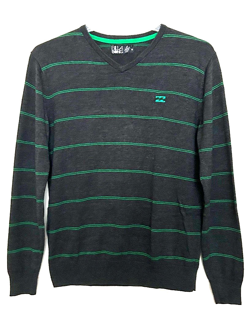 VTG BILLABONG SURF/SKATE Stripe Shirt – OLD LOGO – COTTON BLEND WASHABLE Men’s M