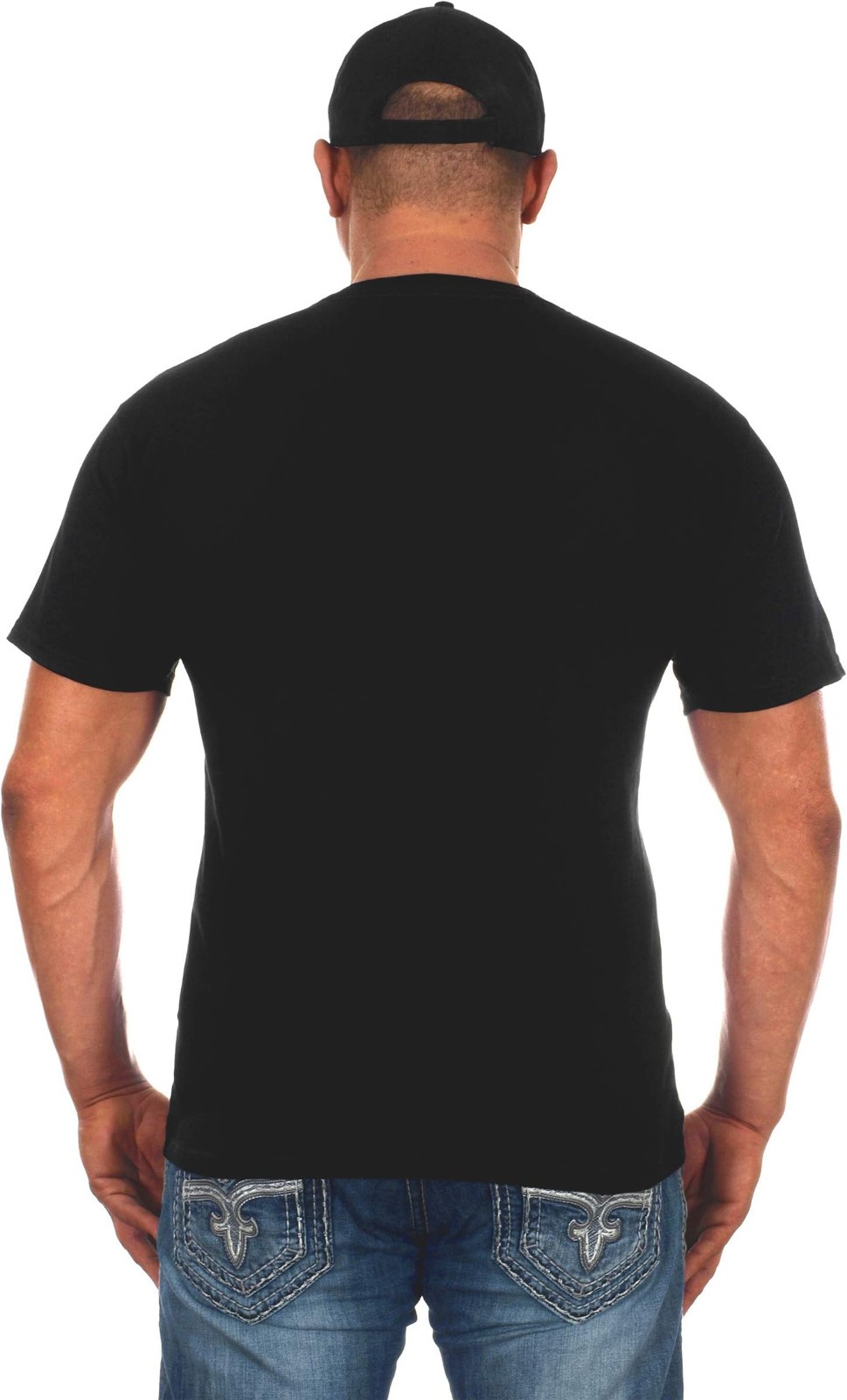JH Design Men’s Chevy Bow Tie Black Crew Neck T-Shirt