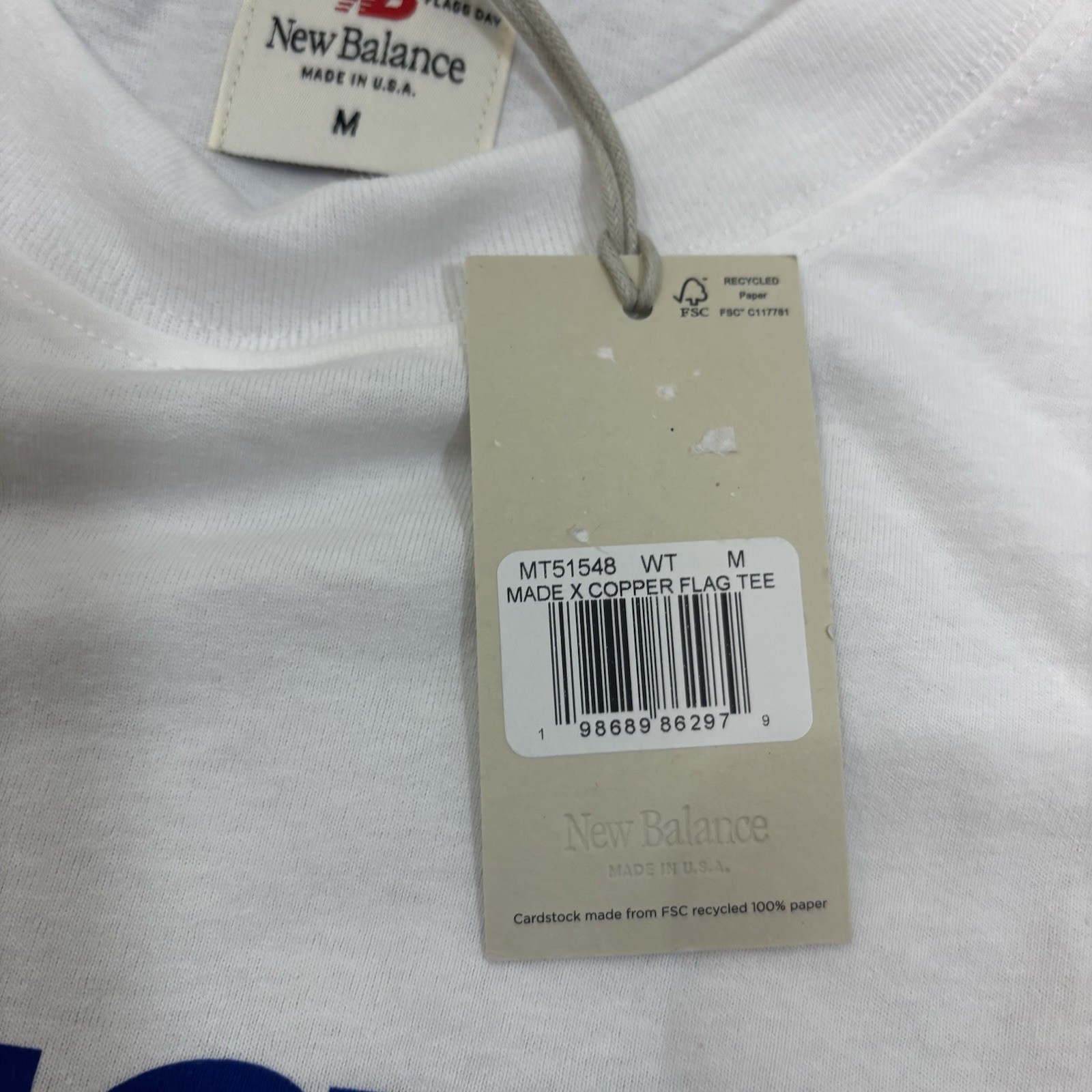 New Balance Cooper Flagg Made In USA “Flagg Day” Men’s Sz M T-Shirt Dallas