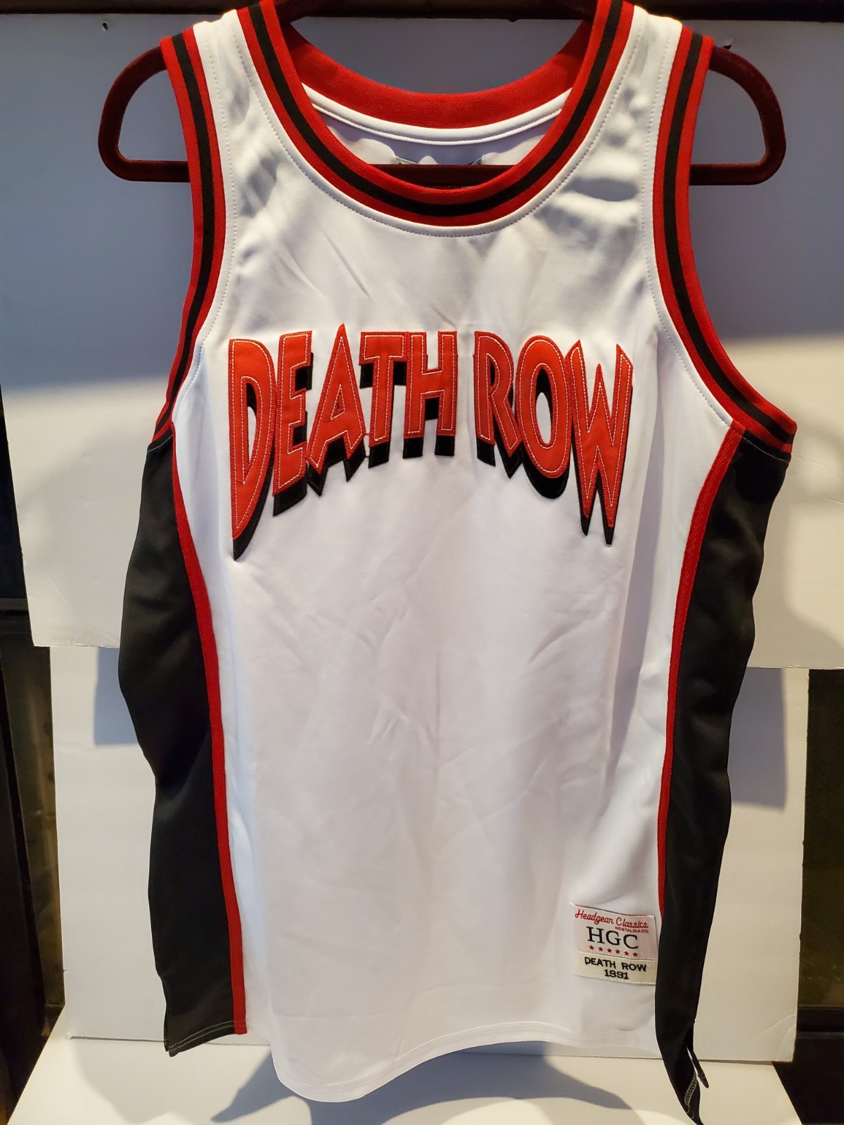 Death Row Records Basketball Jersey Mens XL HGC 1991 NWT