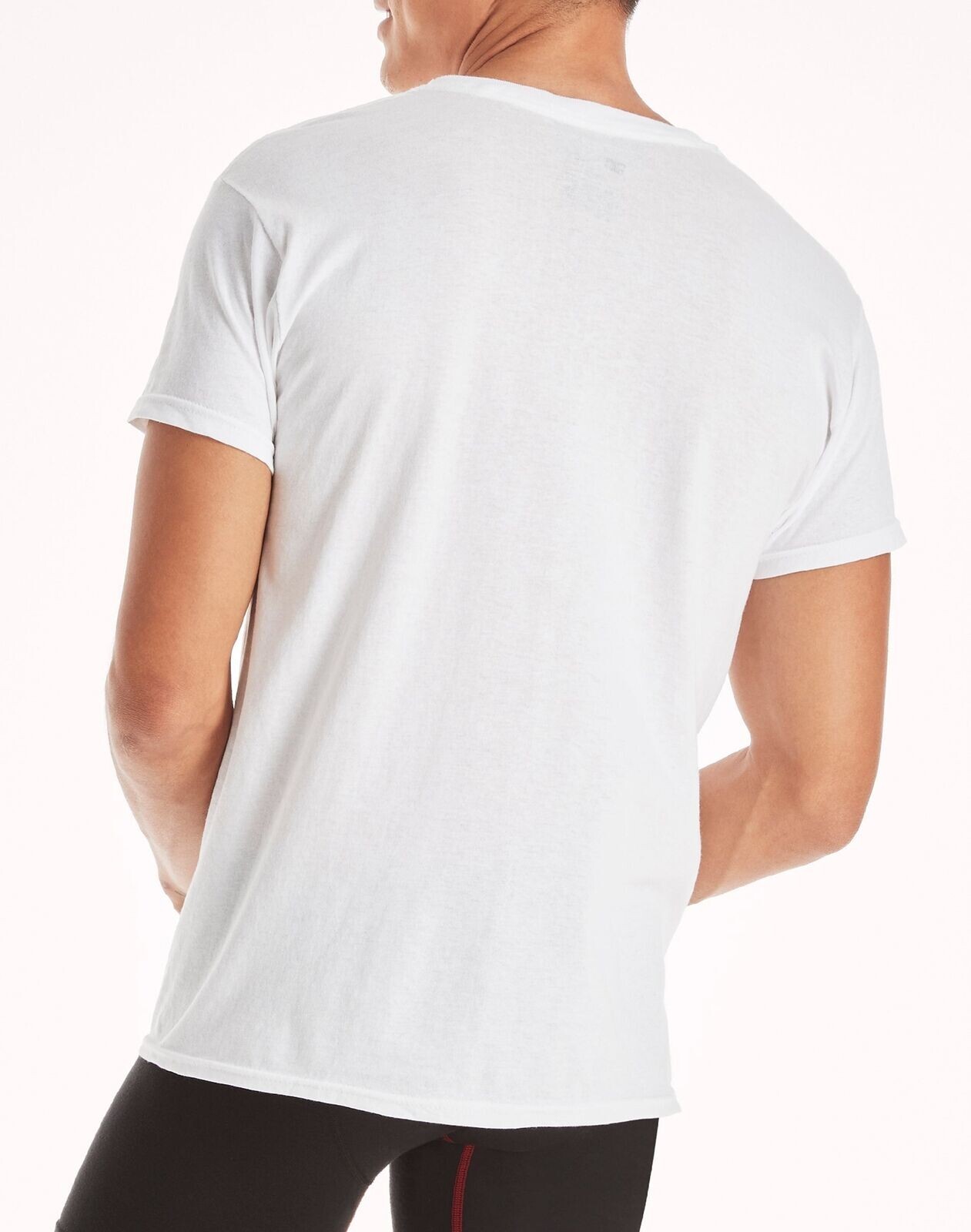 Hanes 10-Pack Men Tee T-Shirt ComfortSoft White Crewneck Undershirt Short Sleeve