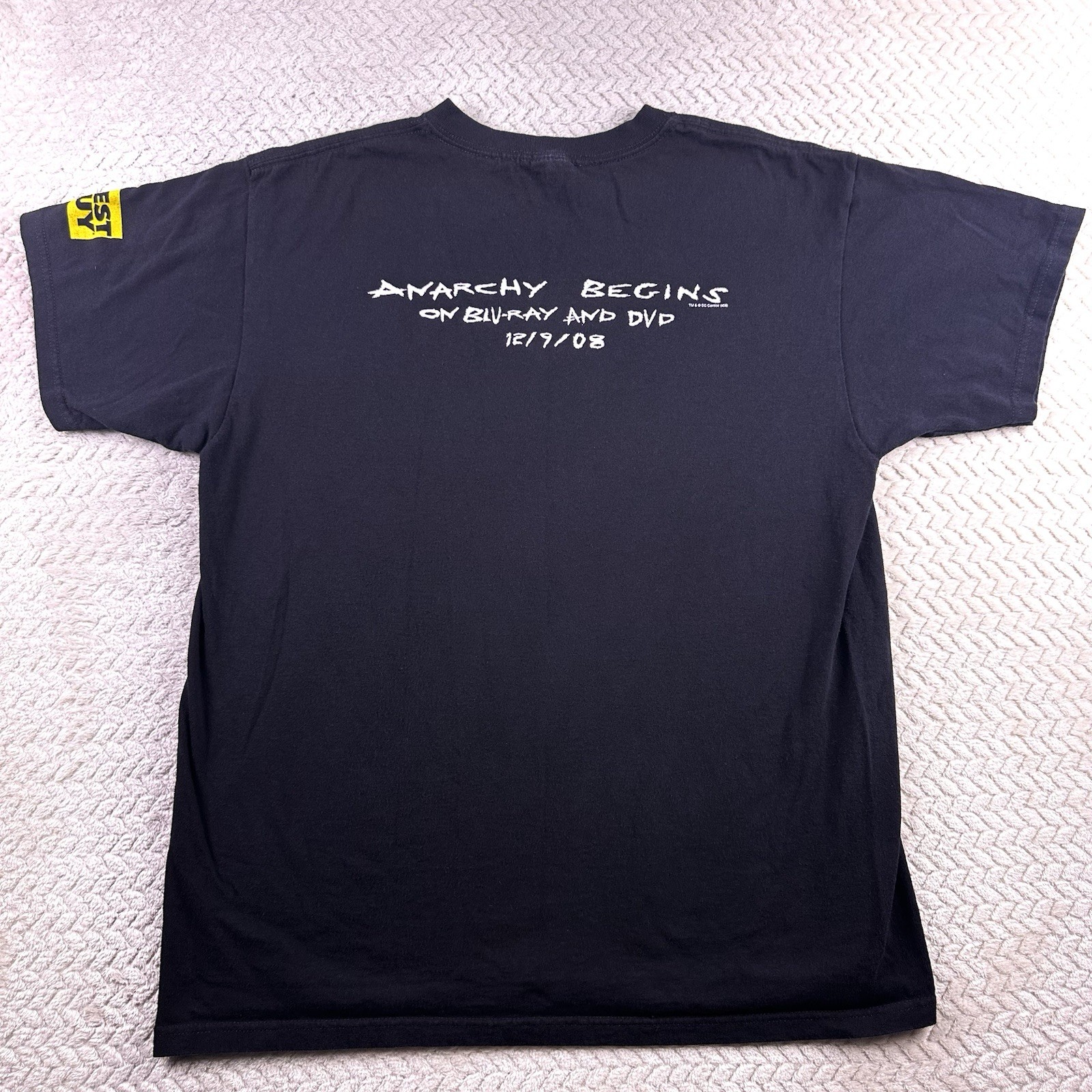Joker Shirt Y2k Batman The Dark Knight Anarchy Movie T Men’s Large Anvil Tag