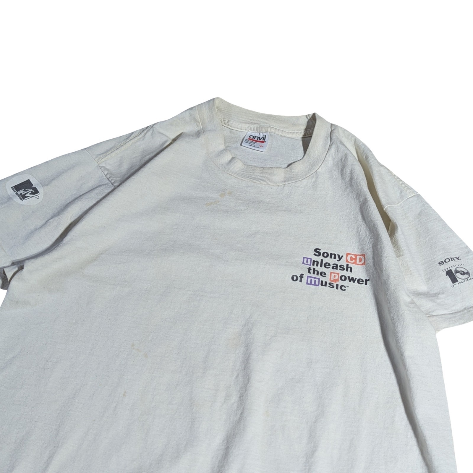 👀RARE 1992 MTV VMAs T-Shirt Los Angeles – Nirvana ‘RM’ STUNT – RHCP – Pearl Jam