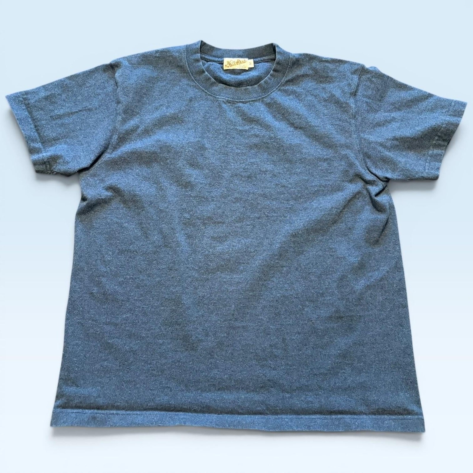 Non Stock Knitting Wear Shirt Mens Medium Blue TShirt Cotton