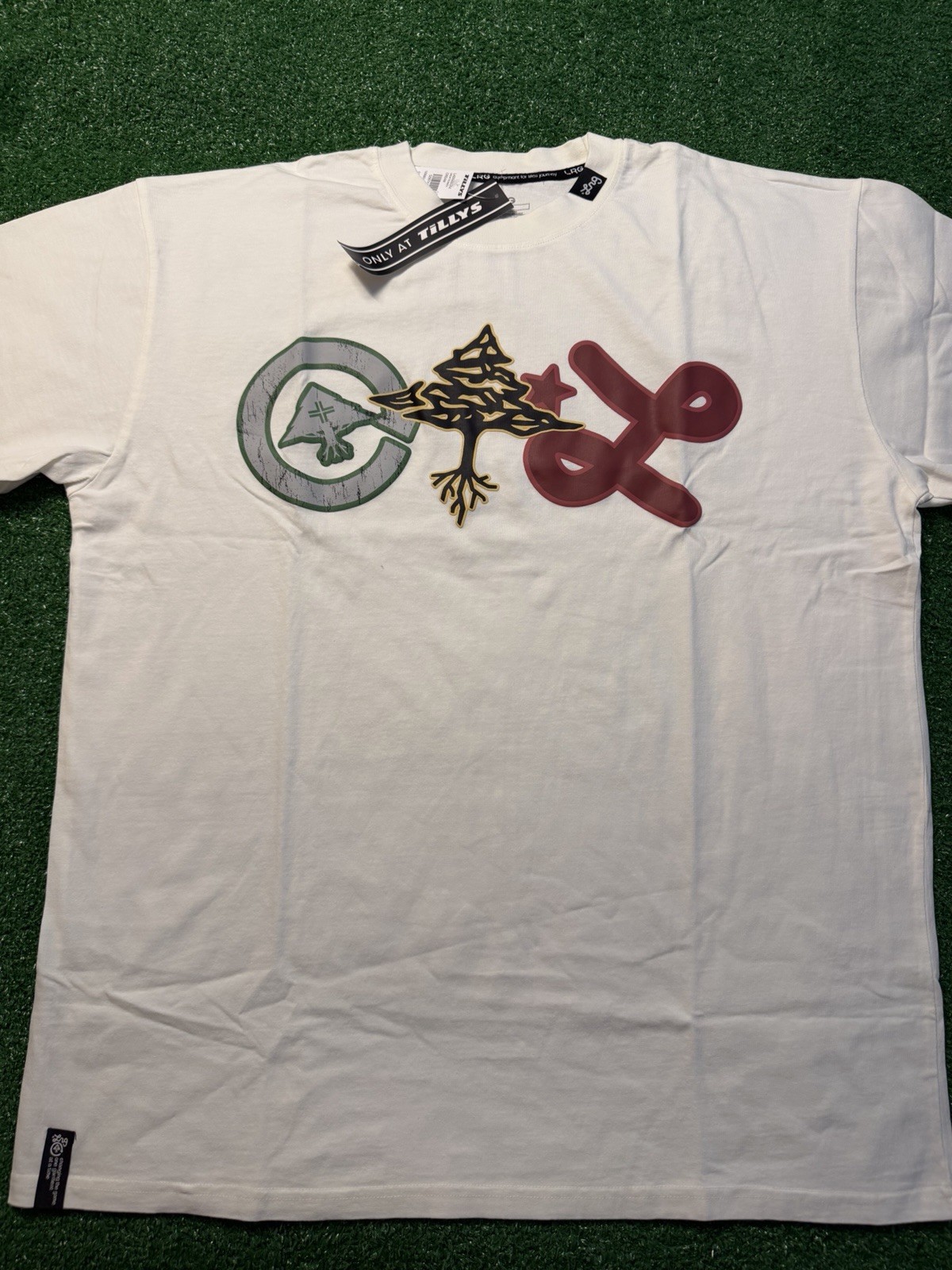 LRG Lifted Research Group Graphic’s T-Shirt Brown Puff Print NWT Size XL