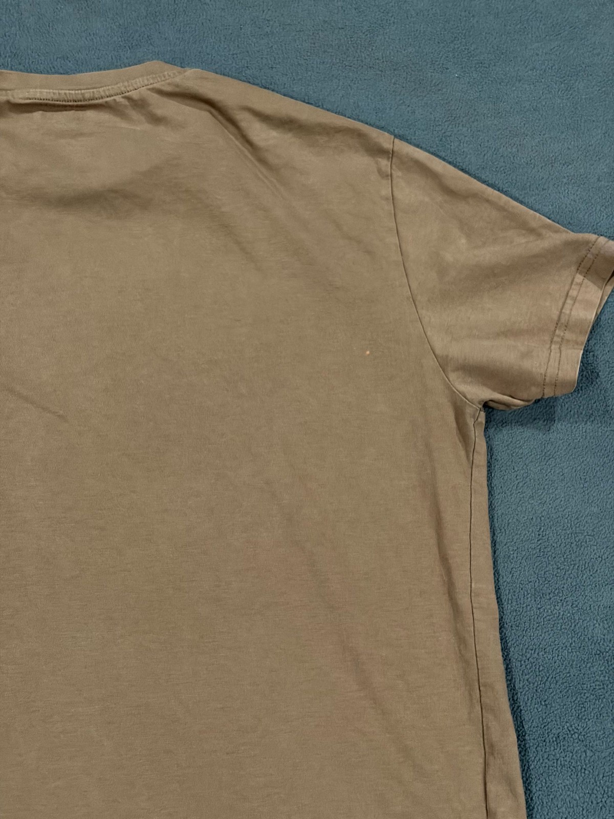 H&M T Shirt Mens Medium Brown Cotton Short Sleeve Regular Fit Crew Neck Casual