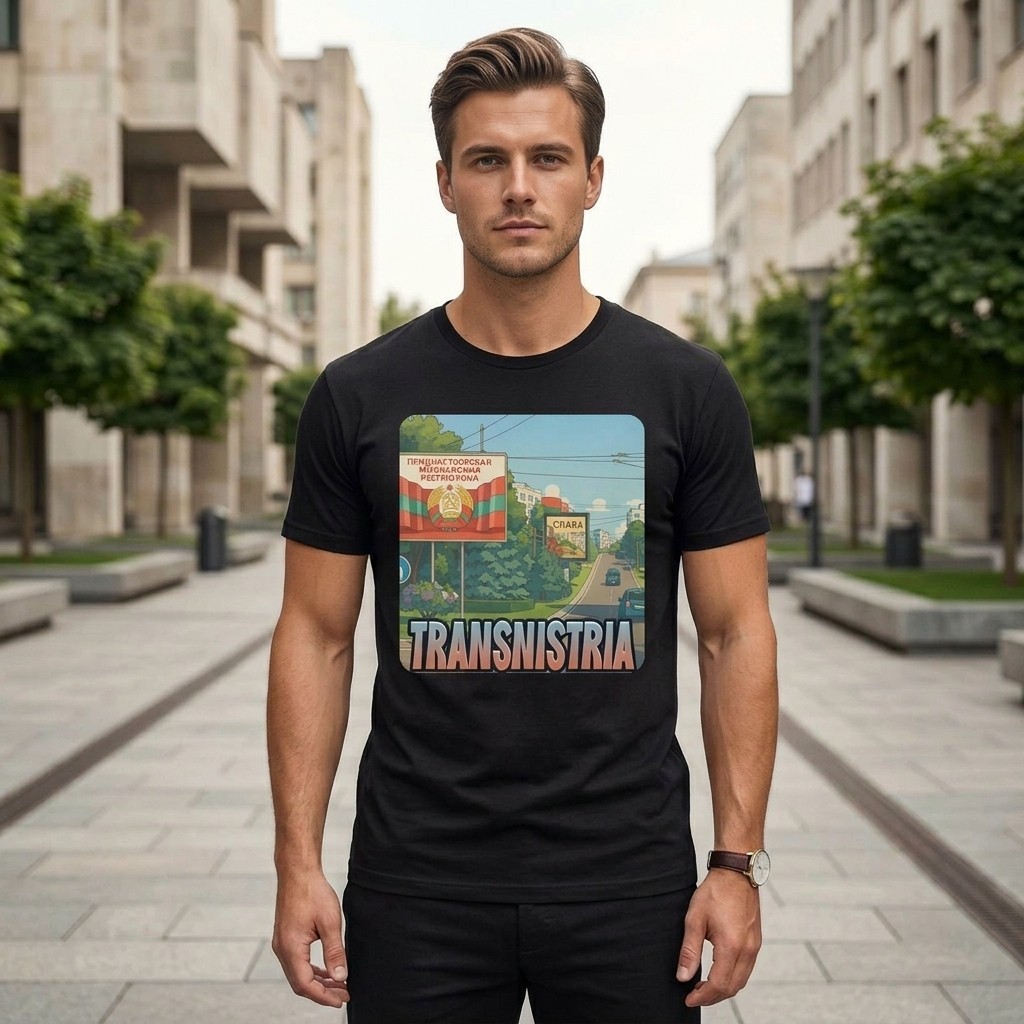 Transnistria – Europe Design 1 – Unisex Short Sleeve T-Shirt
