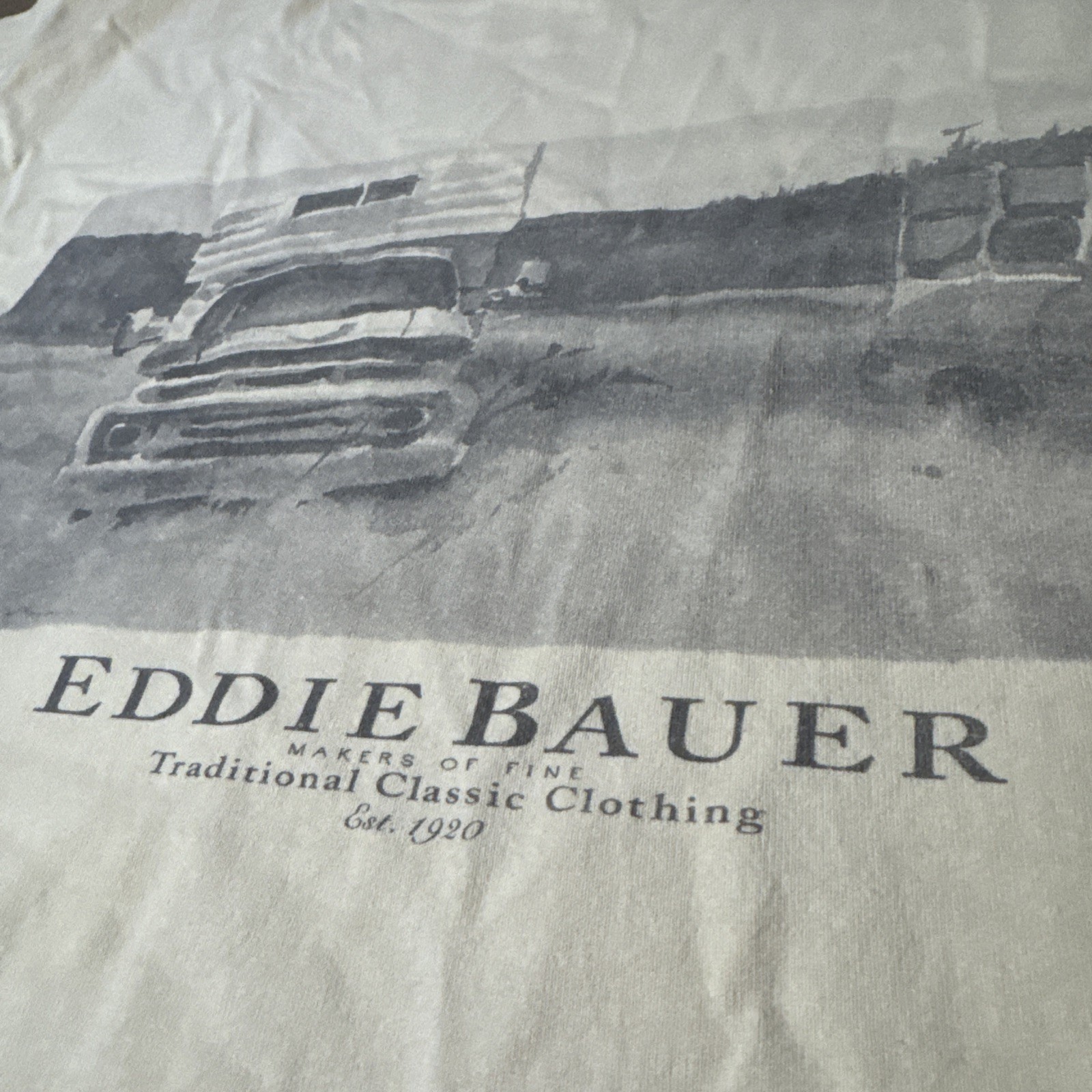 Vintage Eddie Bauer Graphic Tee Mens L Truck Illustration Canada