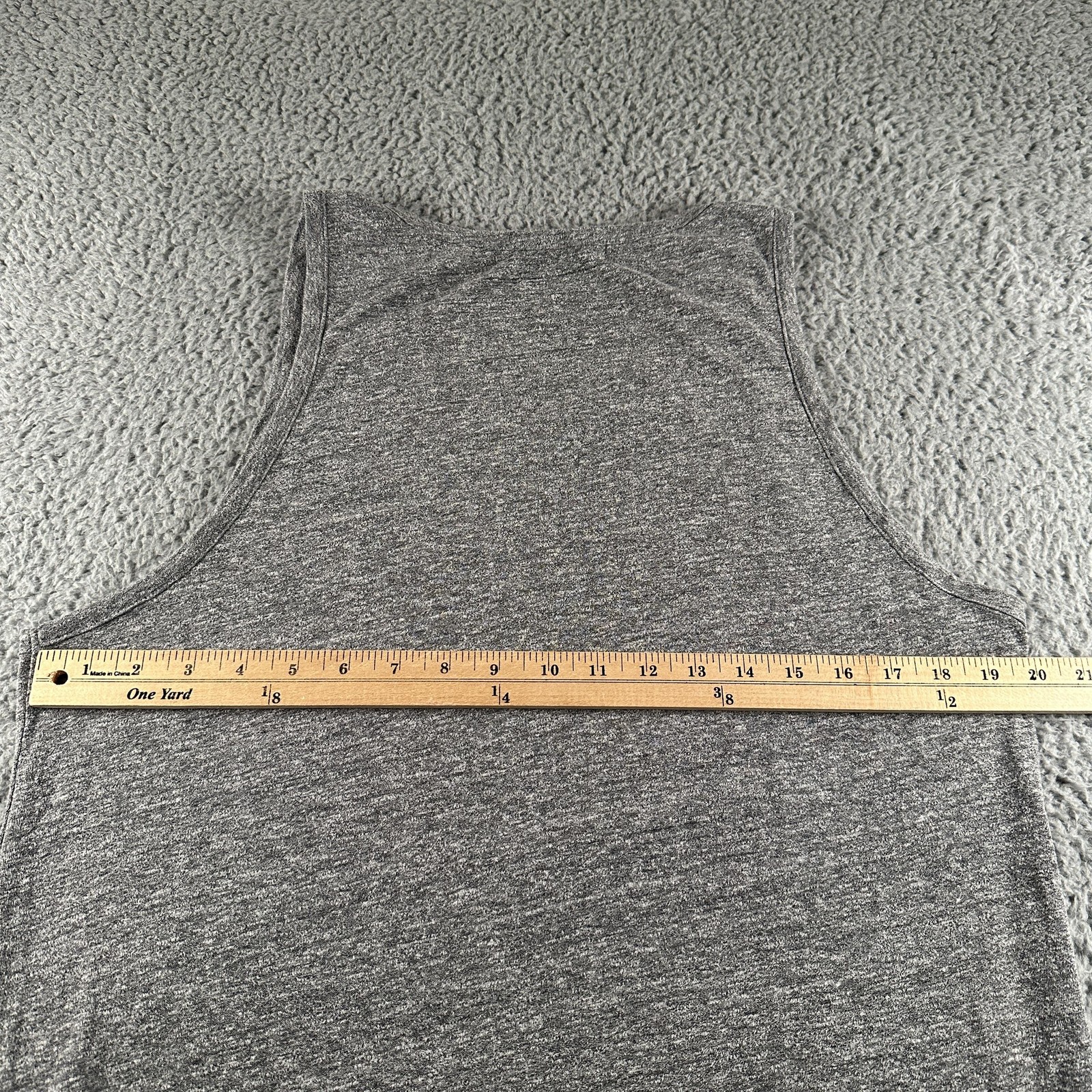 John Elliott + Co Tank Mens L Gray Jersey Lightweight Pocket Scoop Neck USA