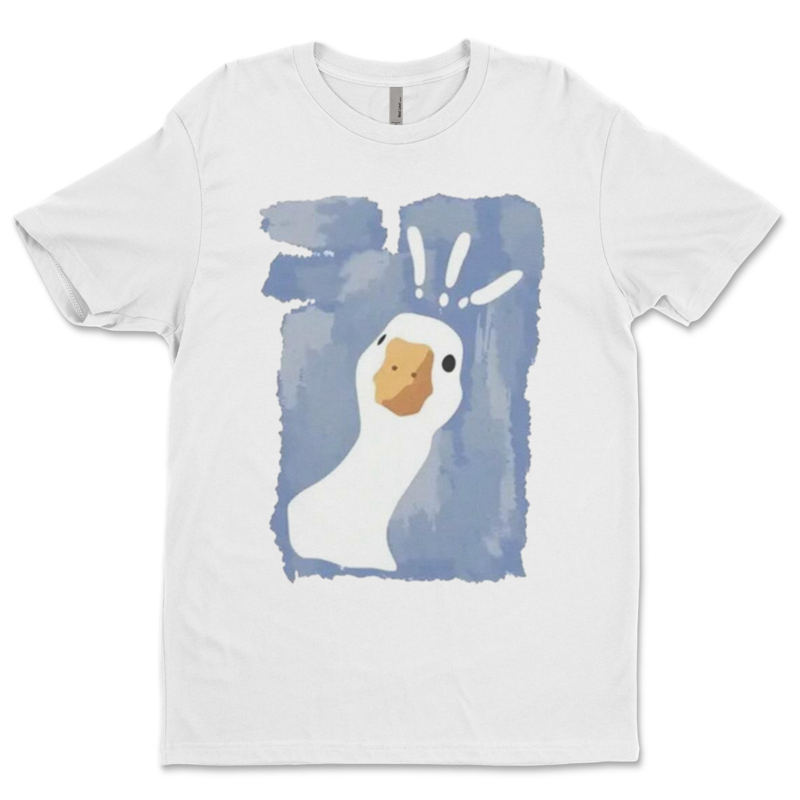 DTF Surprise duck/ Custom Unisex Soft Style T-Shirts, Next Level- Cotton