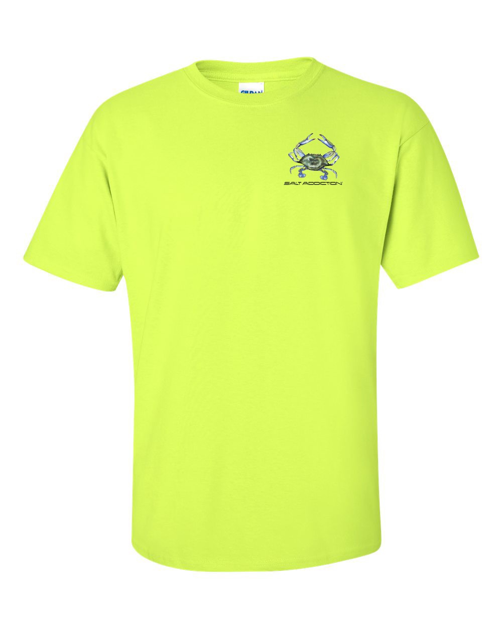 Salt Addiction Saltwater Blue Crab Fishing Short Sleeve T Shirt Ocean