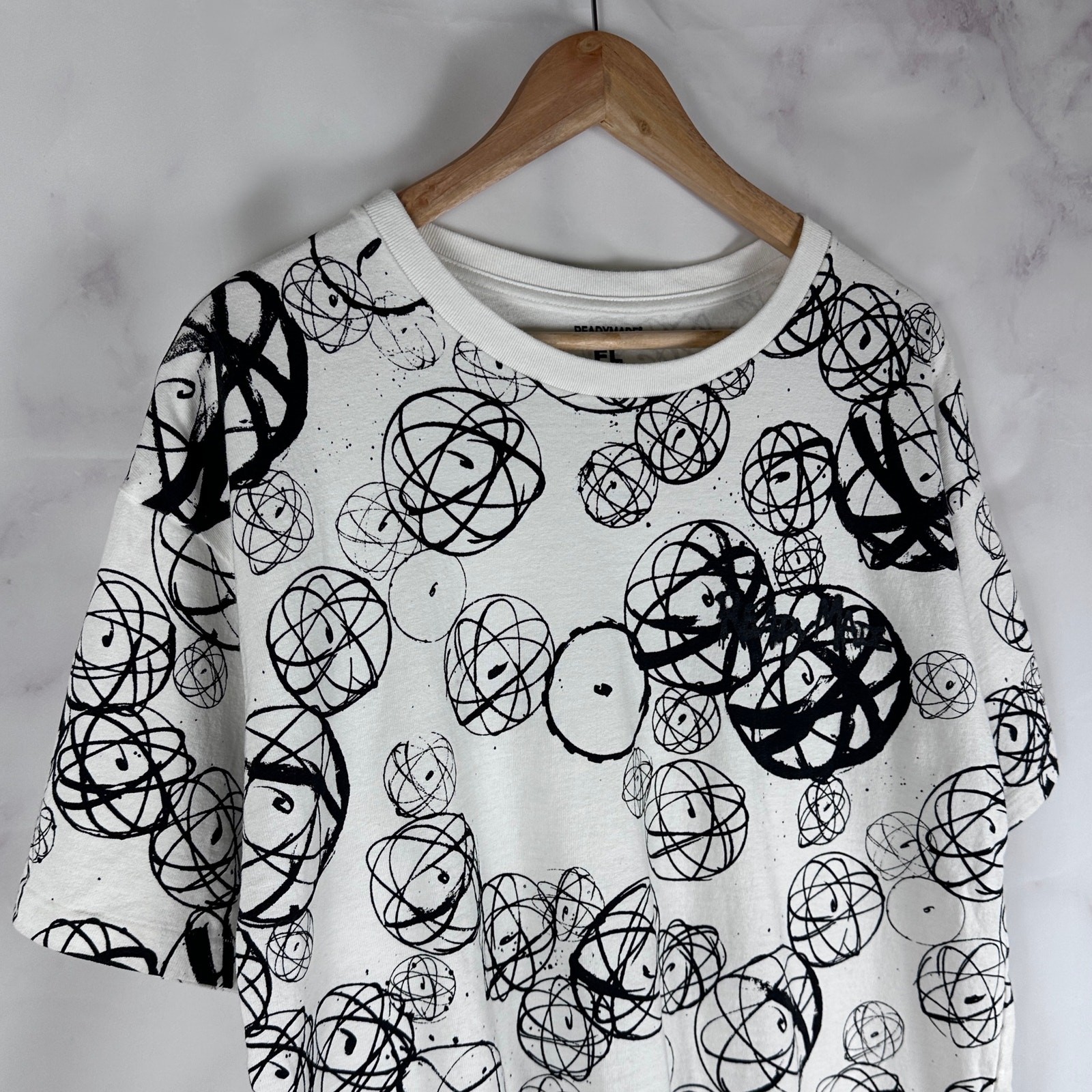 READYMADE Japan x Futura Laboratories x Transfer White Tee All Over Print Size L