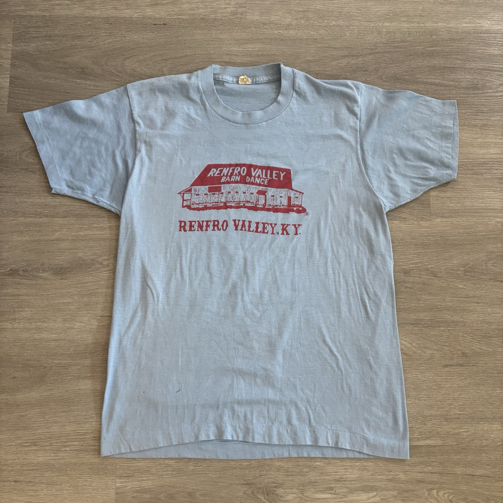Vintage 80s Renfro Valley KY Barn Dance Kentucky Cowboy Country Shirt XL USA