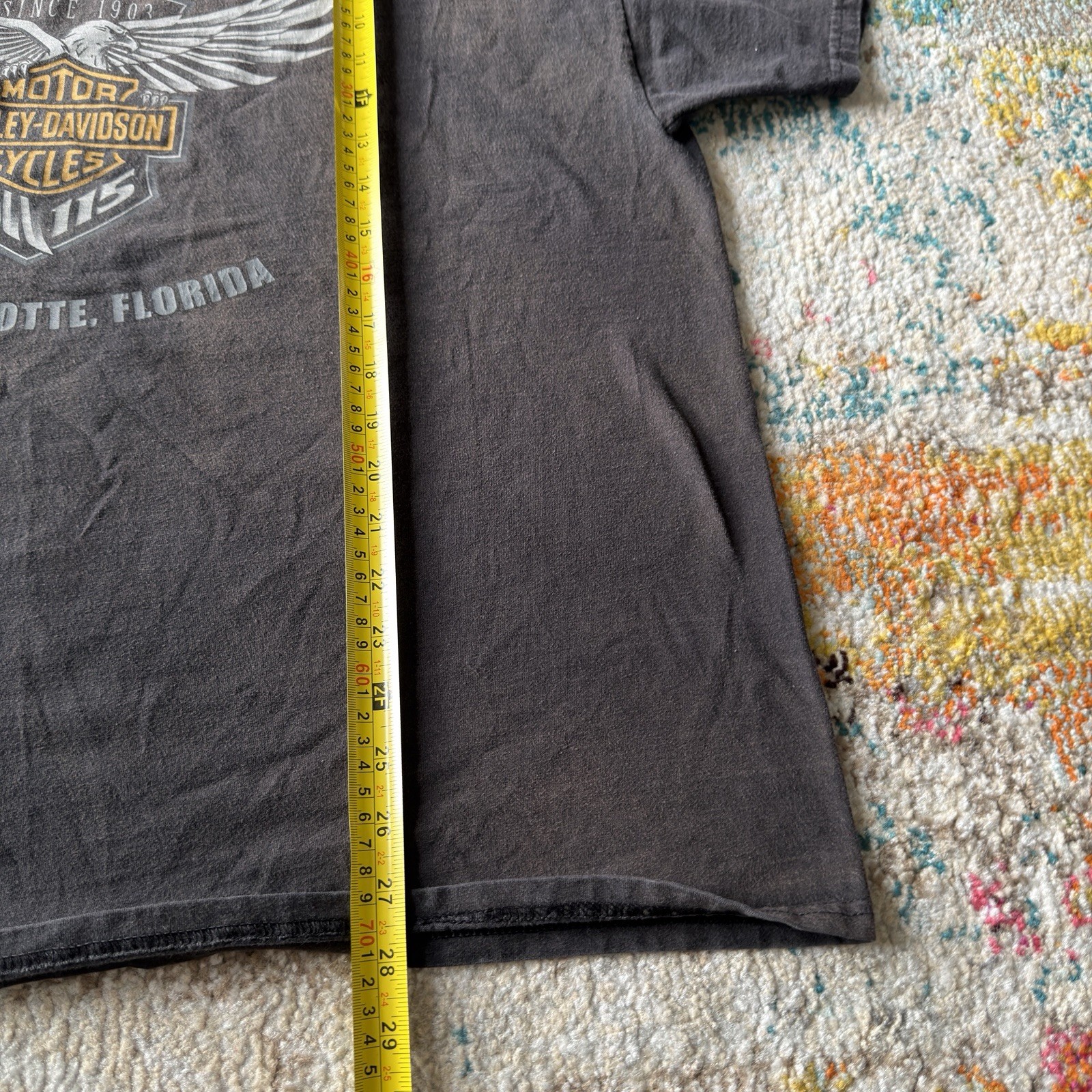 Faded Harley-Davidson T-Shirt XL 115th Anniversary 115 Years of Brotherhood