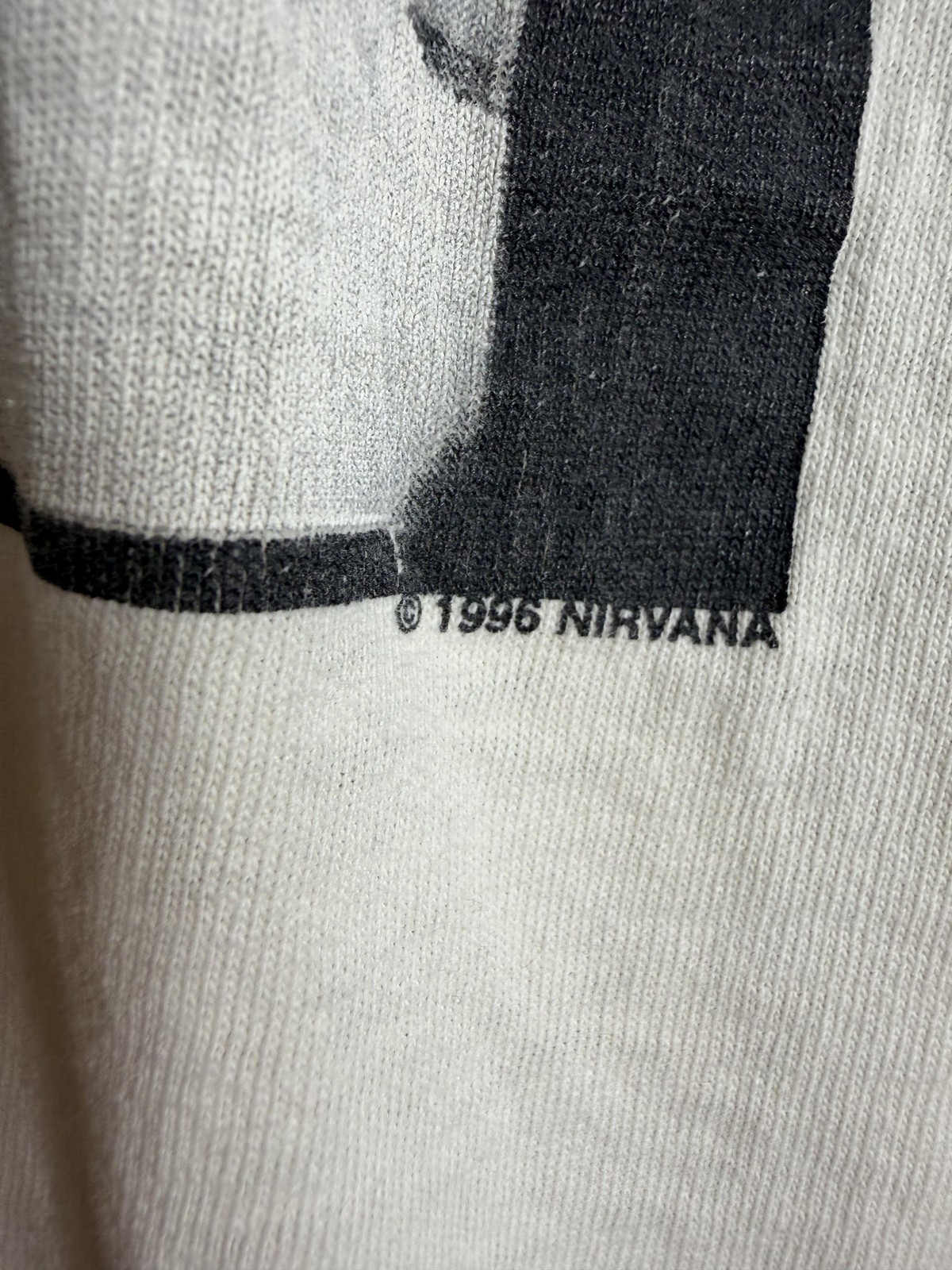 Vtg Nirvana Shirt Mens XL White Wild Oats 1996 Band Graphic T Shirt USA