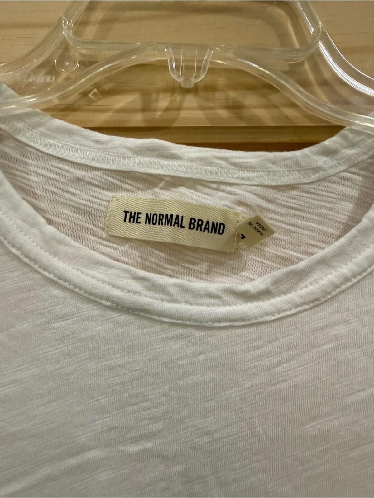The Normal Brand Men’s White Crew Neck T-Shirt