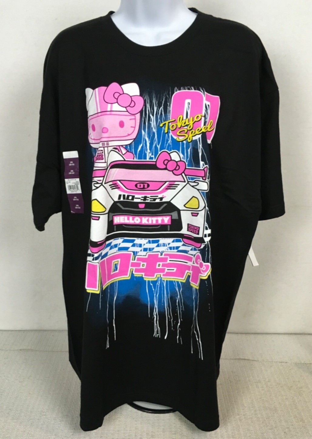 Sanrio T shirt Unisex Size 2XL Black w Pink Hello Kitty Tokyo Special 01 New