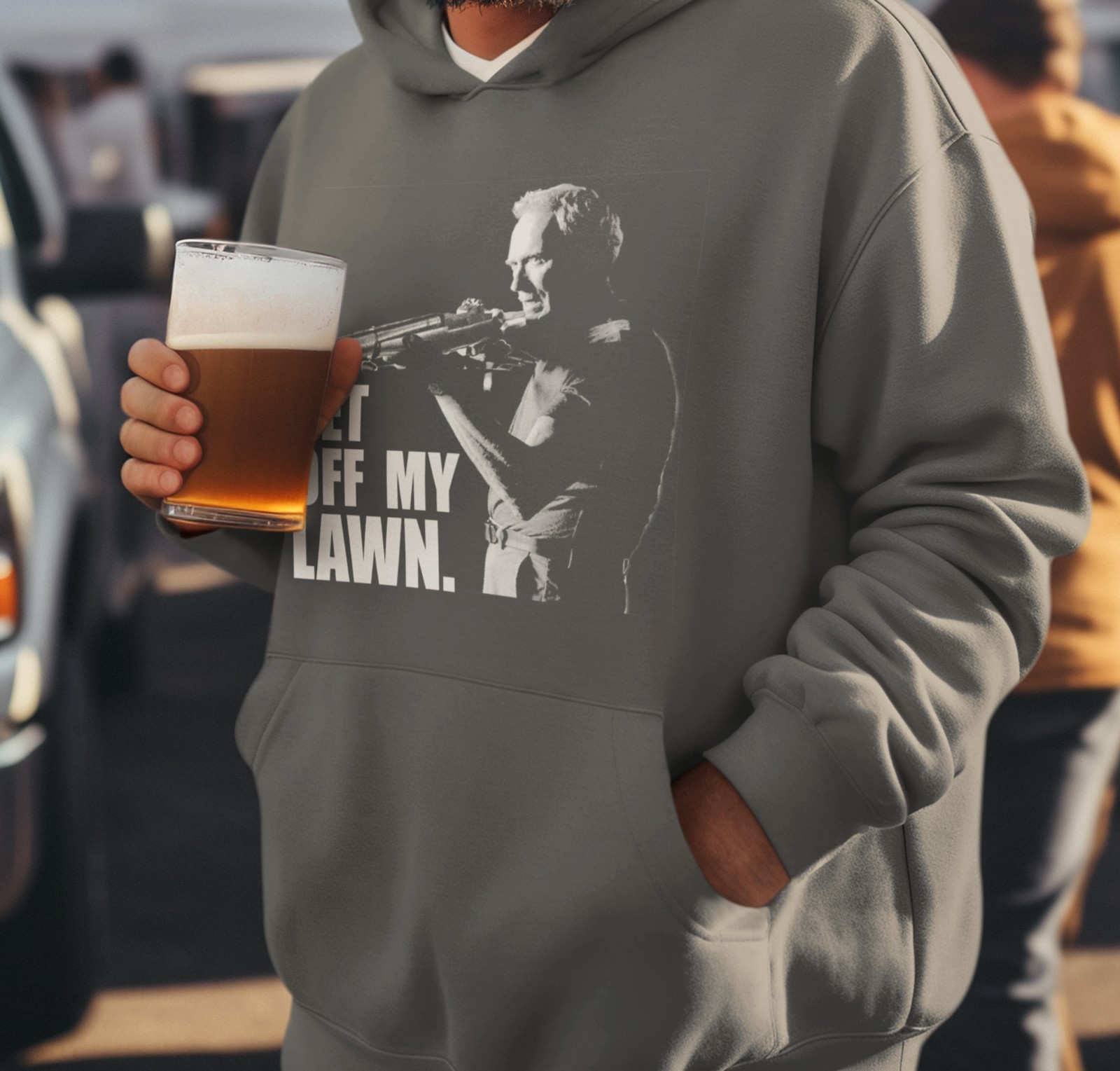 Clint Eastwood Hoodie, Gran Torino Shirt, Get Off My Lawn Shirt, Mens Hoodie