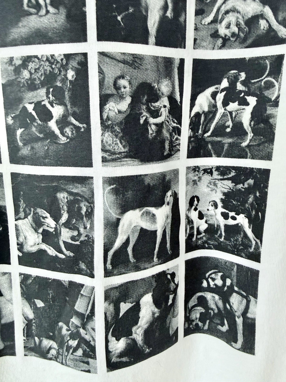 Uniqlo UTGP Louvre Museum Dog Art Graphic Tee White Size L | Paws of the Louvre
