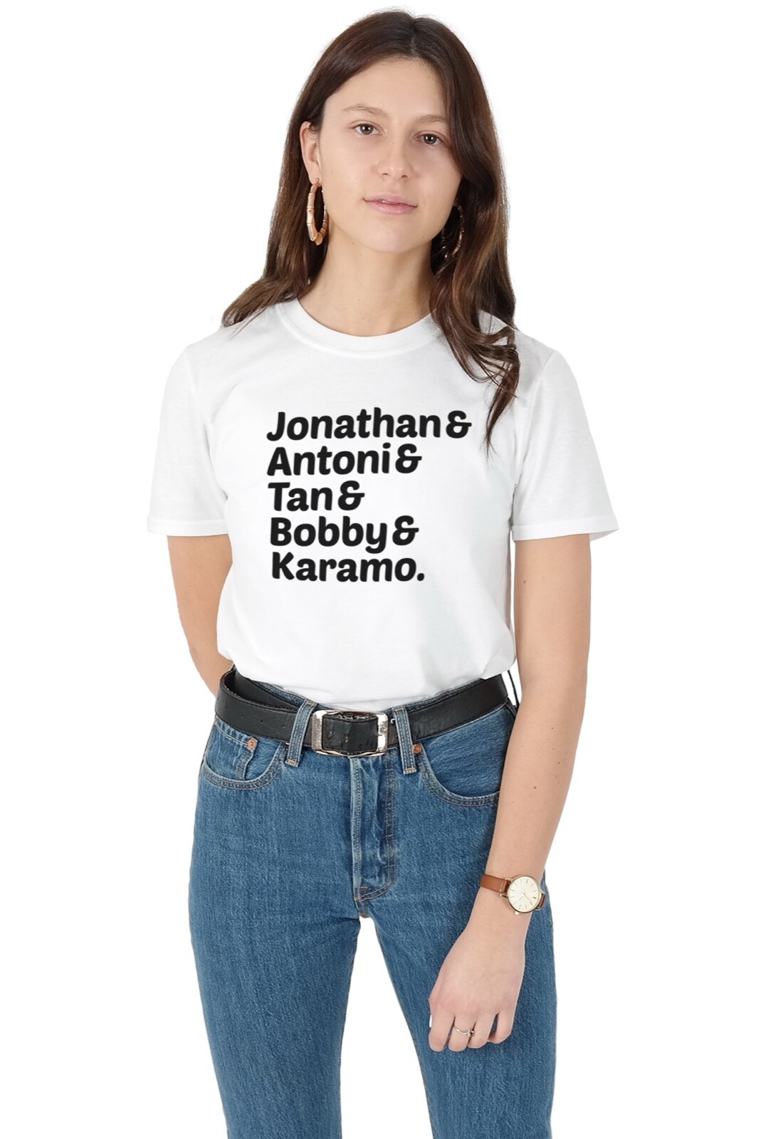 Queer Eye Names T-shirt Tee Funny TV Show Jonathan Antoni Tan Bobby Karamo