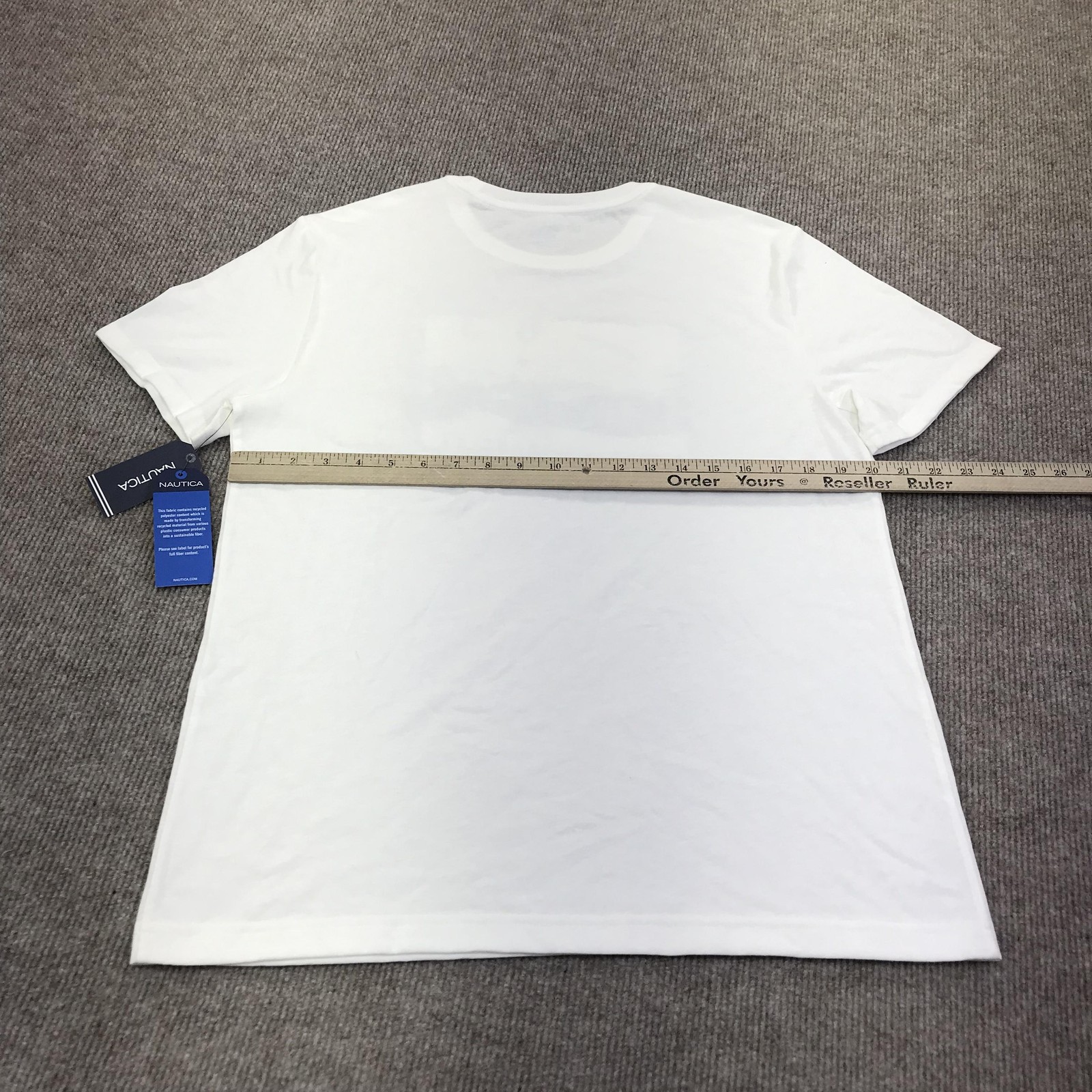Nautica Shirt Mens Medium White Climate Response 83 Graphic Tee Tagless VR6641