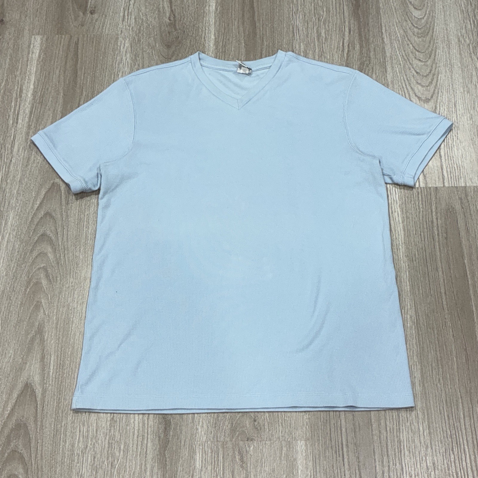 Old Navy Ribbed V Neck T Shirt MensLarge Short Sleeve Casual Basic Tee
