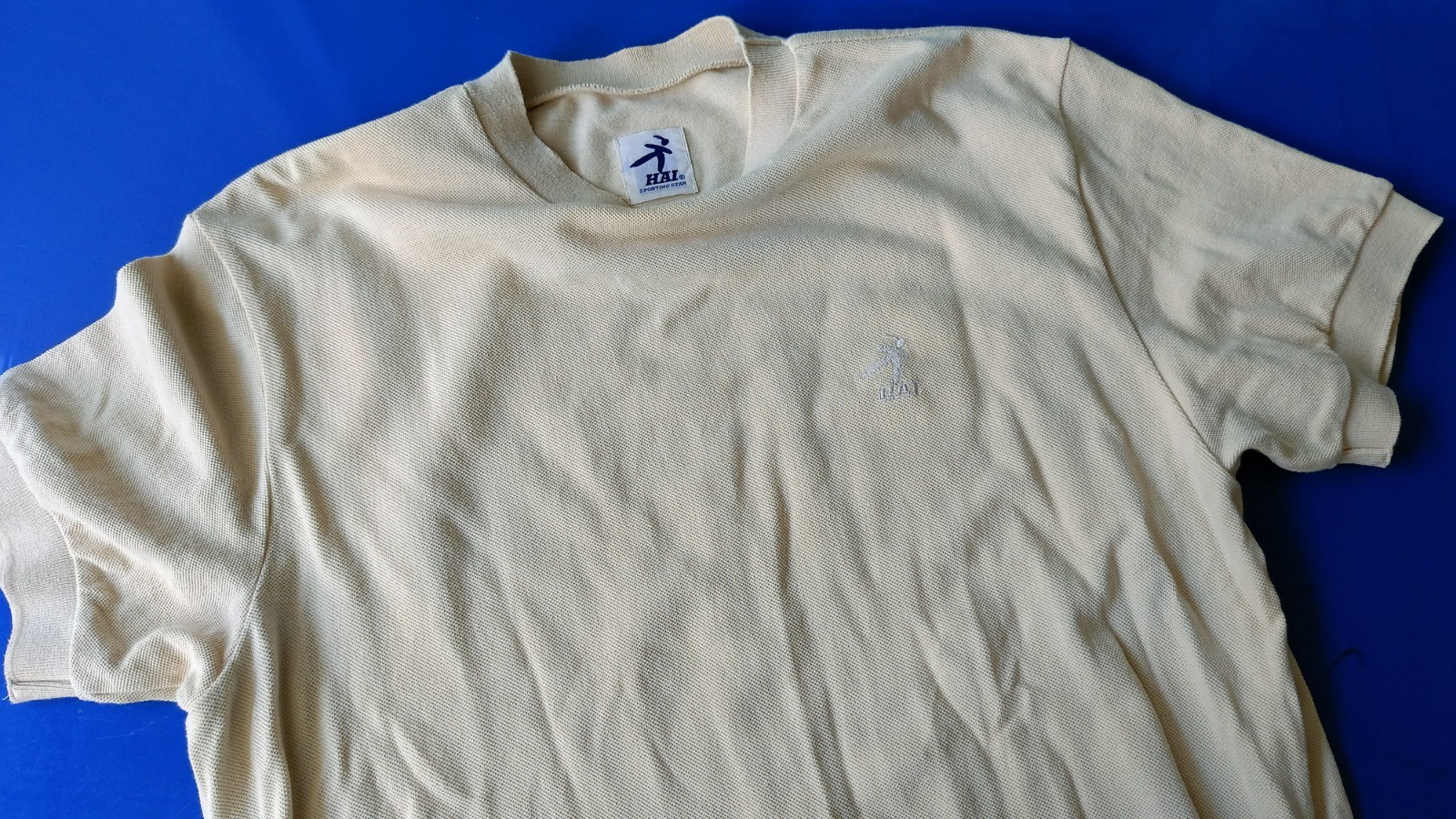 HAI sporting gear by Issey Miyake point up Japan beige brown men tshirt M