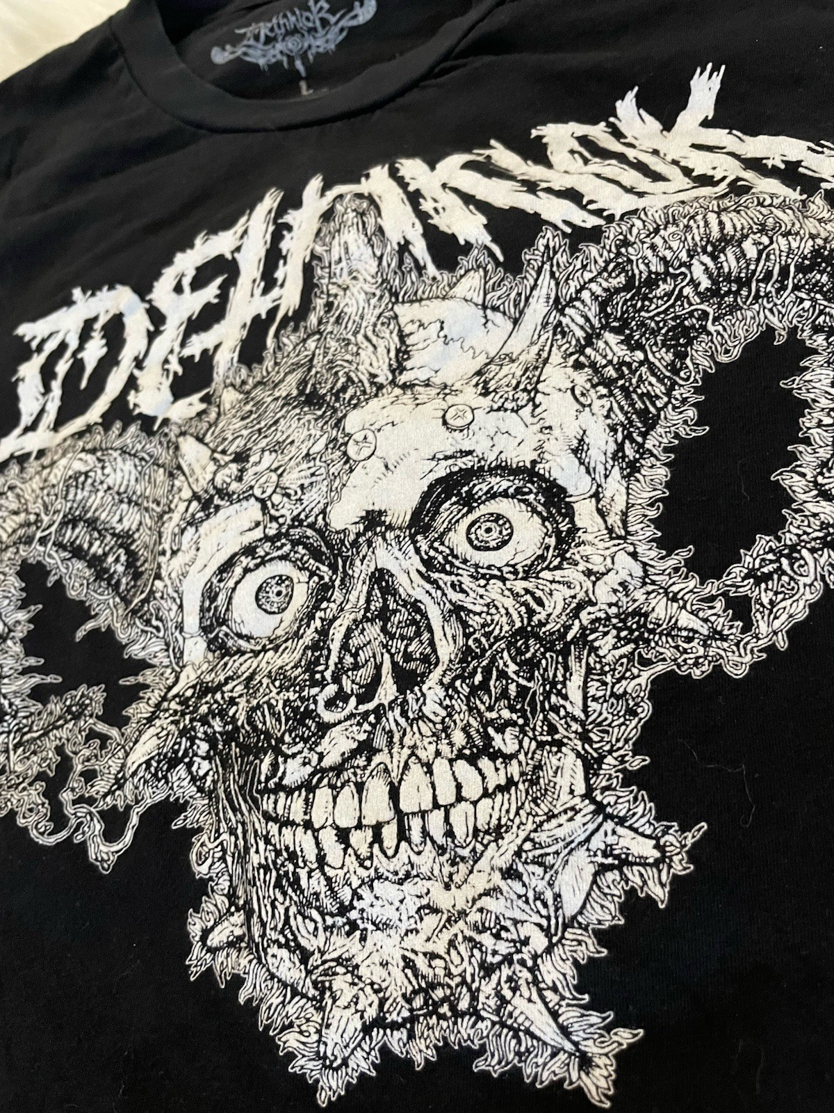 Dethklok Metalocalypse Adult Swim 2023 Tour Large Black Long Sleeve Shirt