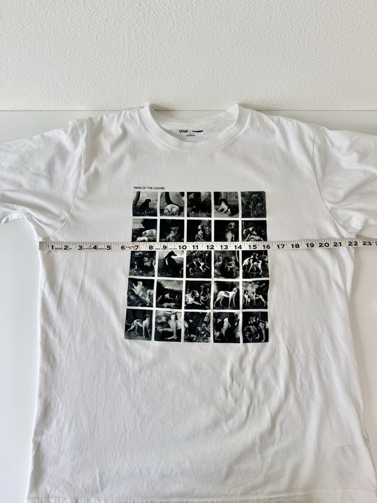 Uniqlo UTGP Louvre Museum Dog Art Graphic Tee White Size L | Paws of the Louvre