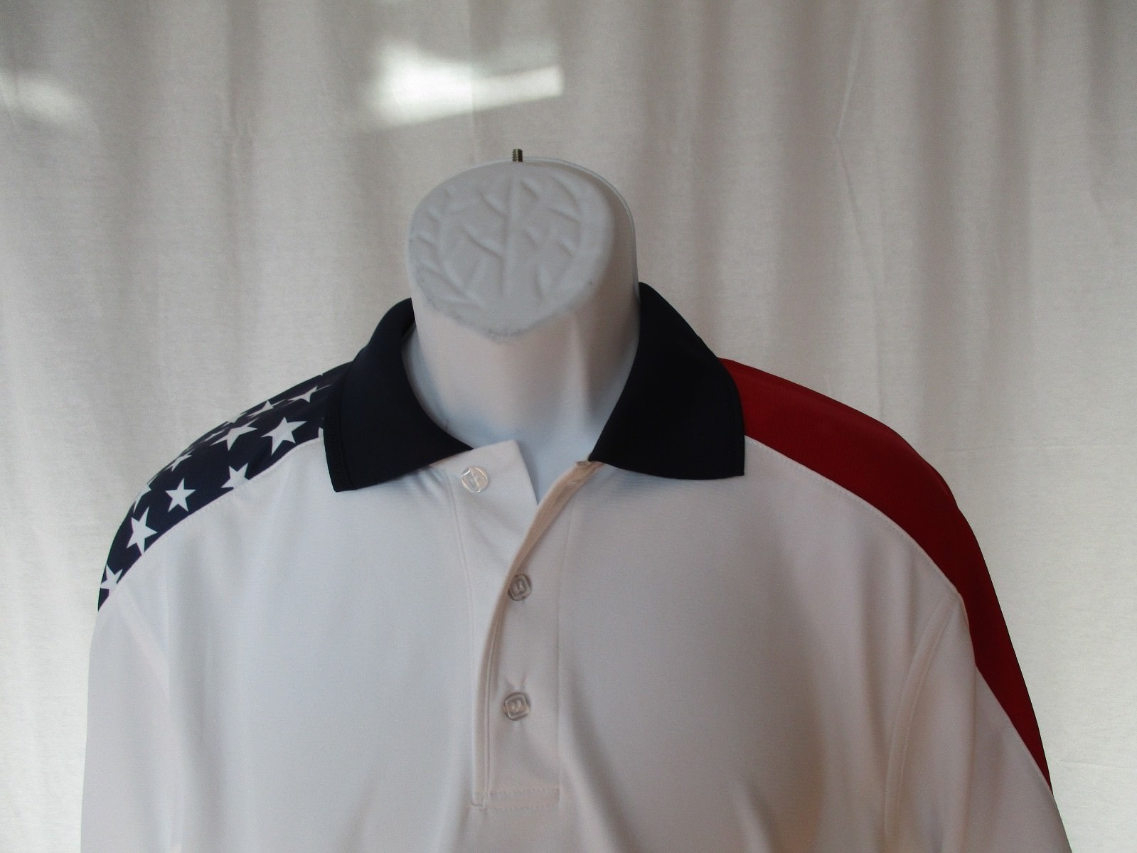 American Flag Polo Golf Premium Shirt – Stars & Stripes – Men’s Sizes S-3XL New